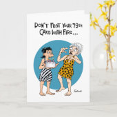 Carte 79e anniversaire rassurant (Fleur jaune)