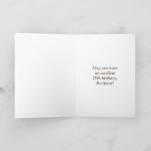 Carte 79e anniversaire : Rustic Faux Wood Look, Rainbow  (Intérieur)