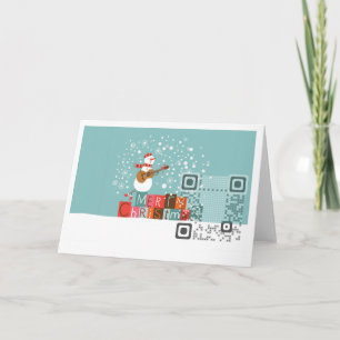 Carte 7" de code de la salutation QR x5 "