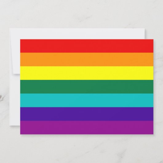 Carte 7 Stripes Rainbow Gay Pride (Devant)