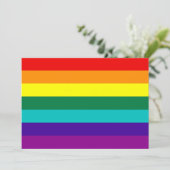 Carte 7 Stripes Rainbow Gay Pride (Debout devant)