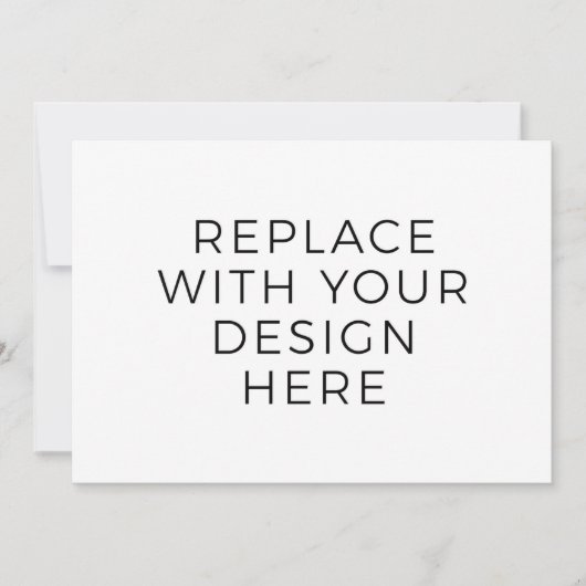 Carte 7 x 5 pouces sans impression rétrospective (Devant)