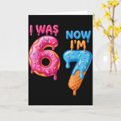 Carte 7 Year Old Birthday I Was 6 Now I'm 7 67 (Fleur jaune)