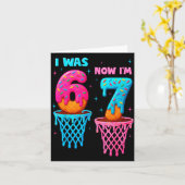 Carte 7 Year Old Birthday I Was 6 Now I'm 7 67 Meme Funn (Fleur jaune)