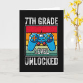 Carte 7e année Enfants déverrouillés Retour à l'école Ga (Fleur jaune)