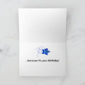 Carte 7e anniversaire avec l'éléphant à corde (Intérieur)