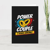 Carte 7e anniversaire de mariage Couple marié depuis 7 a (Devant)