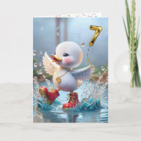 7e anniversaire Duck Dancing In the Rain Puddle