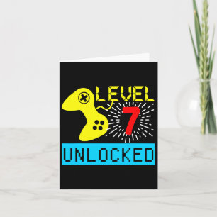 Carte 7e anniversaire T Shirt Boys Video Game Gamer Boys