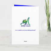 Carte 7ème anniversaire Etoiles pour filles (Dos)