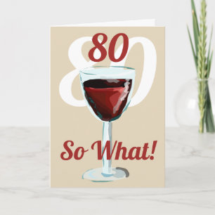 Carte 80 Alors, quel vin rouge motivationnel 80e anniver