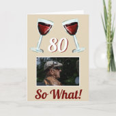 Carte 80 Alors, quel vin rouge motivationnel 80e anniver (Devant)