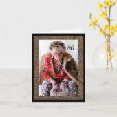 Carte 80 anniversaire drôle (Fleur jaune)