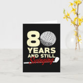 Carte 80 ans et toujours en ébullition 80e anniversaire  (Fleur jaune)