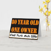 Carte 80 ans, un seul propriétaire - Besoin de pièces, F (Fleur jaune)