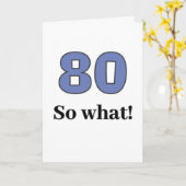 Carte 80 donc ce Drôle Citation Humour 80e anniversaire (Fleur jaune)