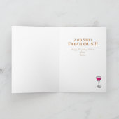 Carte 80 et fabuleux Drôle dame 80e Anniversaire Dessin (Intérieur)