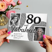 Carte 80 et Fabulous Silver Parties scintillant 2 Photo