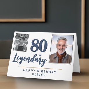 Carte 80 & Légendaire 2 Photos 80e Anniversaire