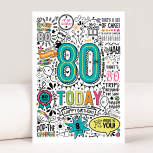 Carte 80e anniversaire