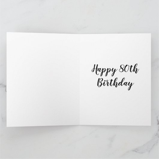 Carte 80e anniversaire (Intérieur)