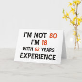 Carte 80e anniversaire (Fleur jaune)