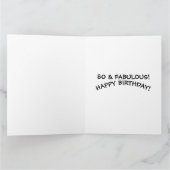 CARTE 80E ANNIVERSAIRE 80 CAKE GREETING CARD (Intérieur)