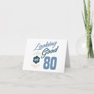 Carte 80e anniversaire A l'air bon