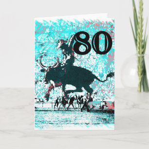 Carte 80e Anniversaire Cadeaux, Cowboy!