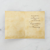 Carte 80e anniversaire d'ordination Anges à l'autel (Intérieur)