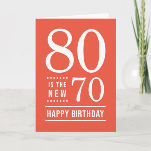 Carte 80e anniversaire Editable Color 80 est le nouveau