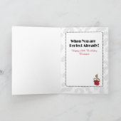 Carte 80e anniversaire femme douce Classy Rouge Noir Sas (Intérieur)