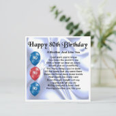 Carte 80e anniversaire - Frère (Debout devant)