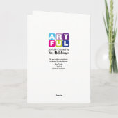 Carte 80e anniversaire Gâteau :Personnalisable ! (Dos)