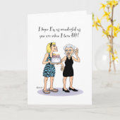 Carte 80e anniversaire grand-mère (Fleur jaune)