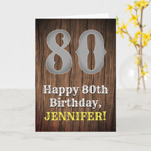 Carte 80e anniversaire : Pays Inspiré par l'Ouest Look,