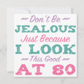 Carte 80e anniversaire pour les femmes (Devant)