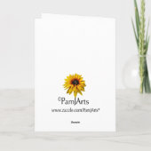 Carte 80e anniversaire Primroses et bleu (Dos)