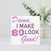 Carte 80e Humour d'anniversaire (Debout devant)