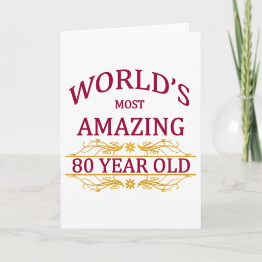 Carte 80ème. Anniversaire (Devant)
