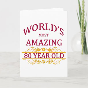 Carte 80ème. Anniversaire