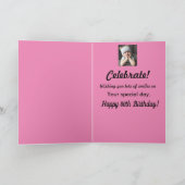 Carte 80ème Oh Non ! Anniversaire Funny Grumpy Girl Card (Intérieur)