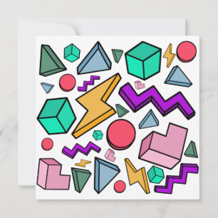 Carte 80s esthétique Vintage rétro