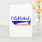 Carte 81 Anniversaire Âgé À La Perfection (Fleur jaune)