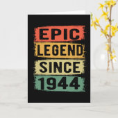Carte 81 ans Anniversaire 1944 Epic Légende 81e annivers (Fleur jaune)