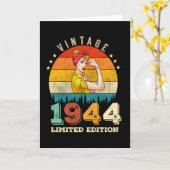 Carte 81 ans Anniversaire 1944 Vintage 81e anniversaire  (Fleur jaune)