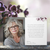 Carte 81 & Fabulous Orchid Photo Birthday Greeting Card