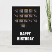 Carte 81e anniversaire avec des bougies (Devant)