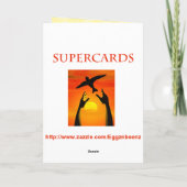 Carte 81e anniversaire avec un chat ludique (Dos)