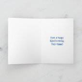 Carte 82e anniversaire : Fun Motif Fireworks + Rainbow 8 (Intérieur)